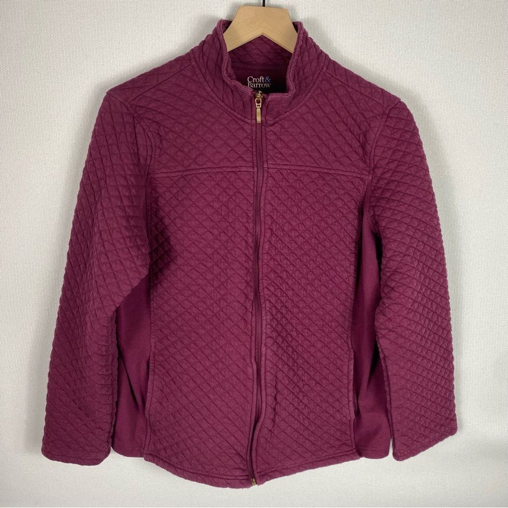Croft & Barrow Quilted Jacket Full Zip